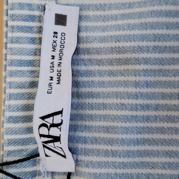 ZARA Denim striped skirt - Picture 10 of 11
